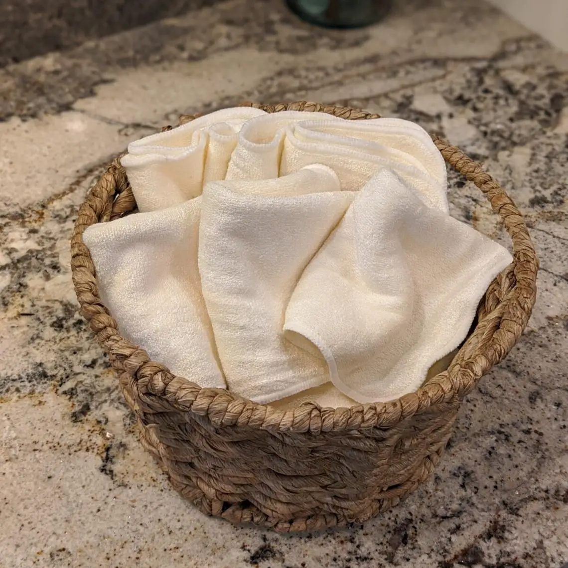 Custom Private Label 100%Natural Biodegradable Hemp Cotton Unpaper Towel Washable Bamboo Fibre Reusable Organic Kitchen Wipes