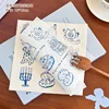 Blue baking soda parchment paper