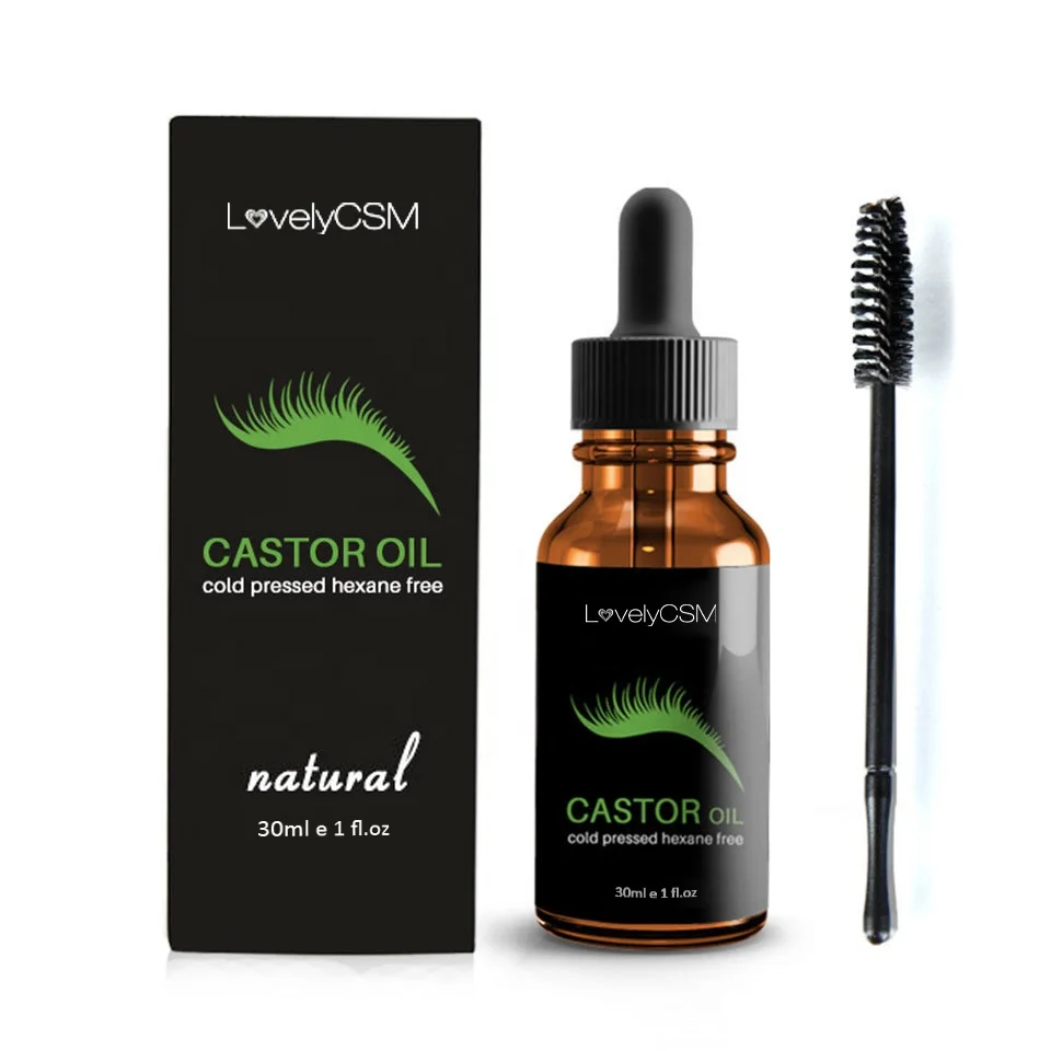 LovelyCSM hydrogenated essential castor oil aromatherapy black castor oil organic pure eyelash serum cold pressed castor oil