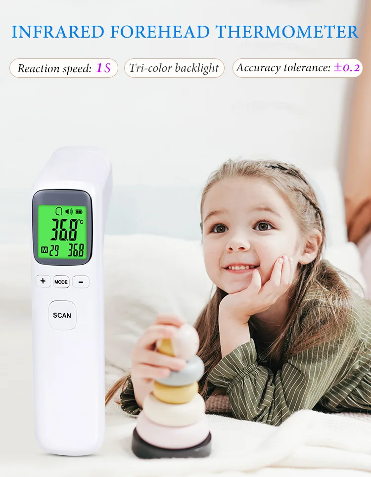 Portable Thermometer For Adults And Children Medical Non-contact ...