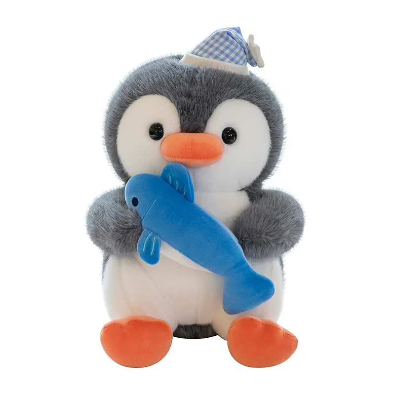 Cute Penguin with Mini Shark Doll - Soft Plush Toy Gift