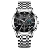 8 Silver Case Black Dial Stainless Strap