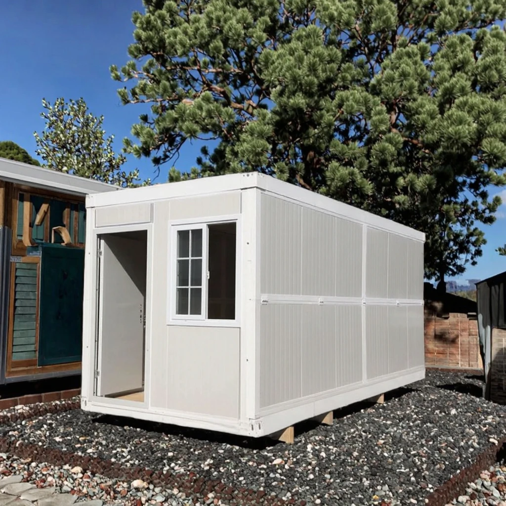 product 20ft portable prefabricated flat pack foldable container house expandable two story detachable tiny home for supermarkets-3