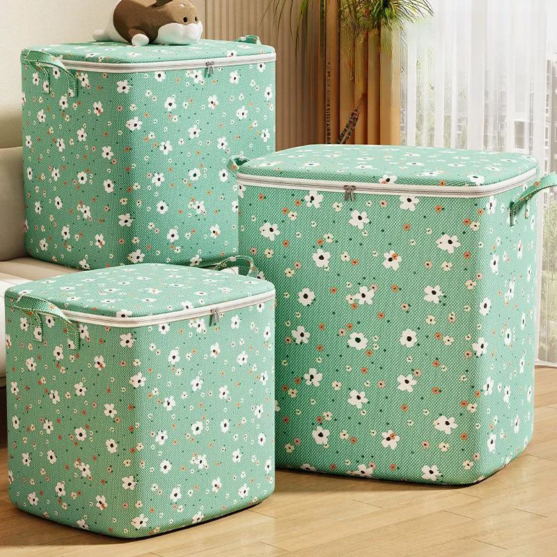 Large Capacity Household Quilt Storage Bag Clothes Quilt Storage Bag Moving Living Room Bedroom Quilt Sorting Storage Basket
