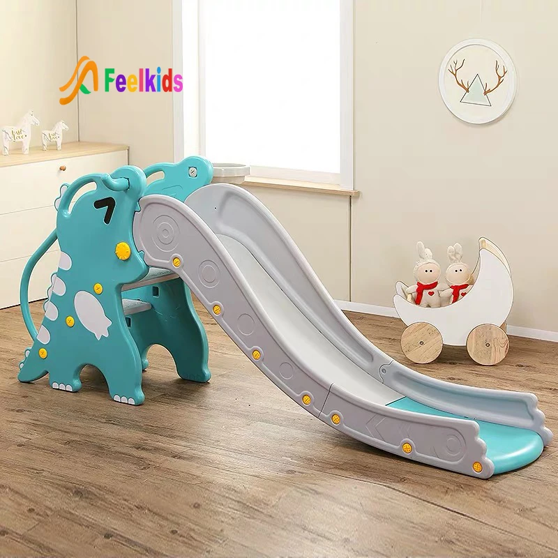 Wholesale Factory Price Dinosaur Shape Toddler Slide Kids Indoor Slide CE CPC ASTM Certified HDPE Plastic Children Slide
