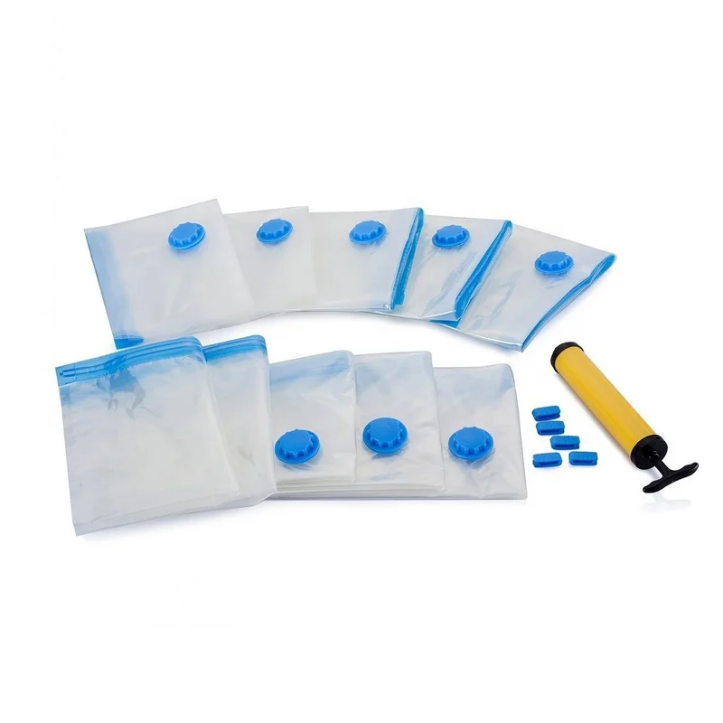 Вакуумные пакеты для хранения одежды с электрическим и ручным воздушным