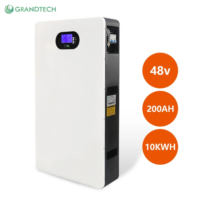 10Kwh 20Kwh 15Kwh 5Kw 24v 48v Sólarorka 50ah 100ah 200ah 400ah Líþíumveggjapökkur Lifepo4 24 Volt 48 Volt Raforkugreinir