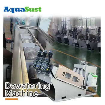 Multi Disc Screw Press Machine Sludge Dewatering Machine and MBBR, DAF, Dosing System for Wastewater Treatment & Pulp and Paper