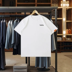 Summer Casual 100% Cotton Solid Knitted Blank Anti-pilling Loose Fit O-Neck Short Sleeve T-shirt with Bright Color