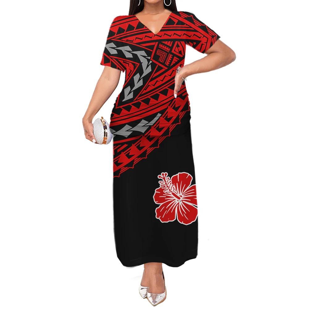 2022 Samoa Tribal Women Puletasi 2 Piece Set Dress Custom Polynesian   Hca8bdb0700534266b1eaaf976b850128i 