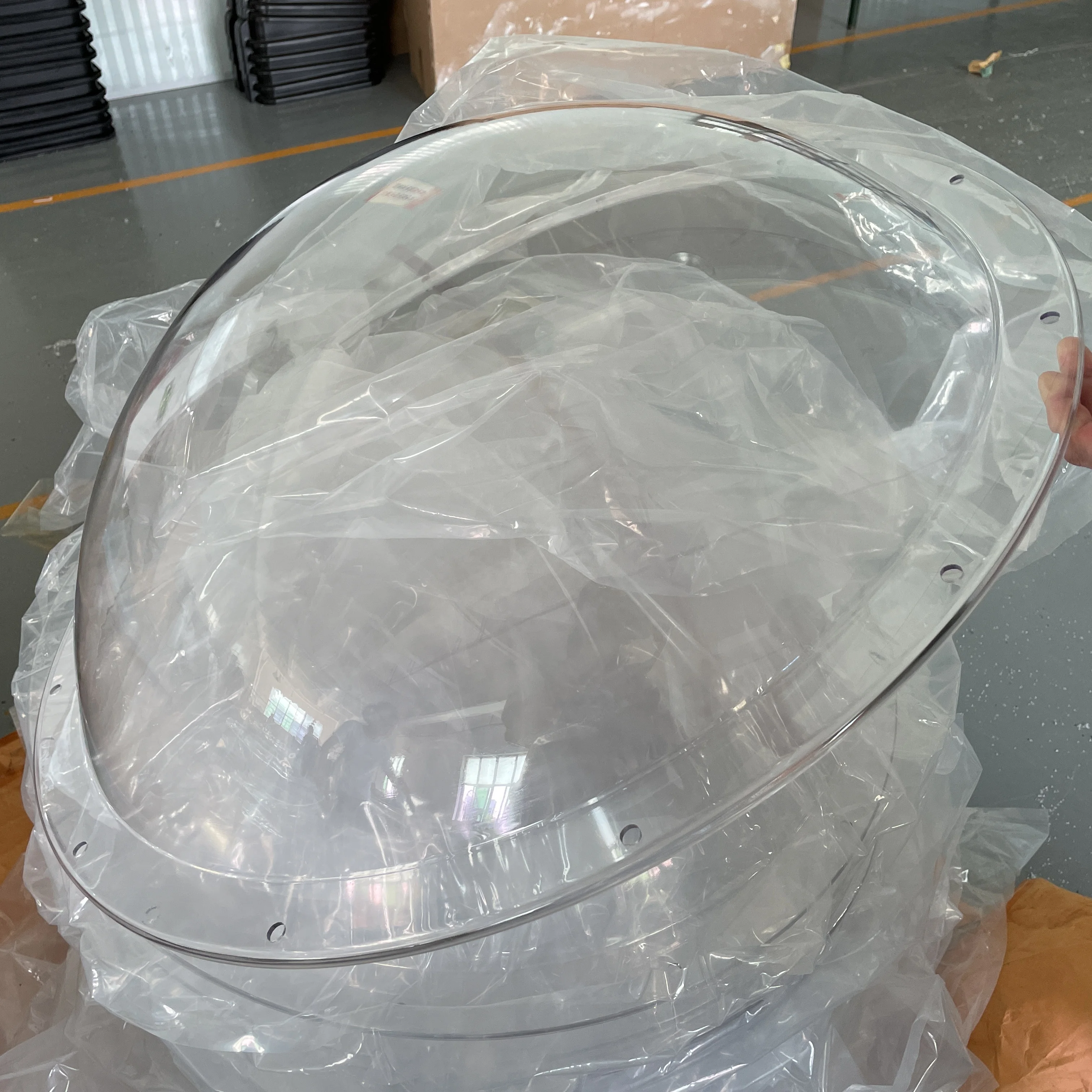 Custom High Transmissive Polycarbonate Dome Clear Plastic Dome Cover PMMA Transparent Hemisphere