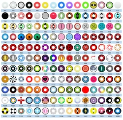 Оптовая продажа очков контактные линзы для косплея из аниме «безумные глаза» Итачи