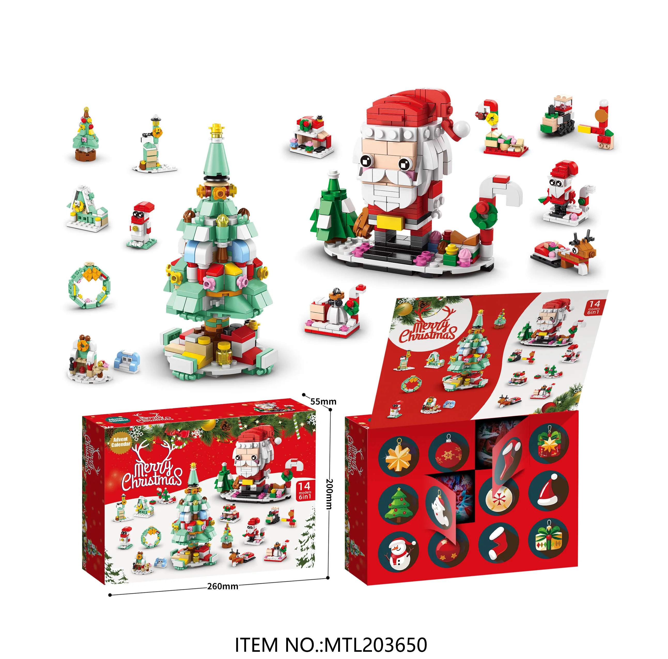 LELE Brother Christmas Series Building Block Set - 1212pcs Snowman