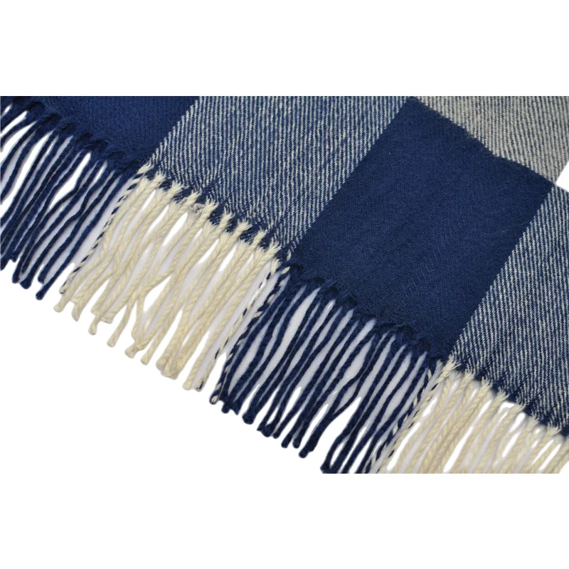 Синий Феникс 100% акриловый клетчатый легкий диван на заказ для лета дешевая оптовая продажа