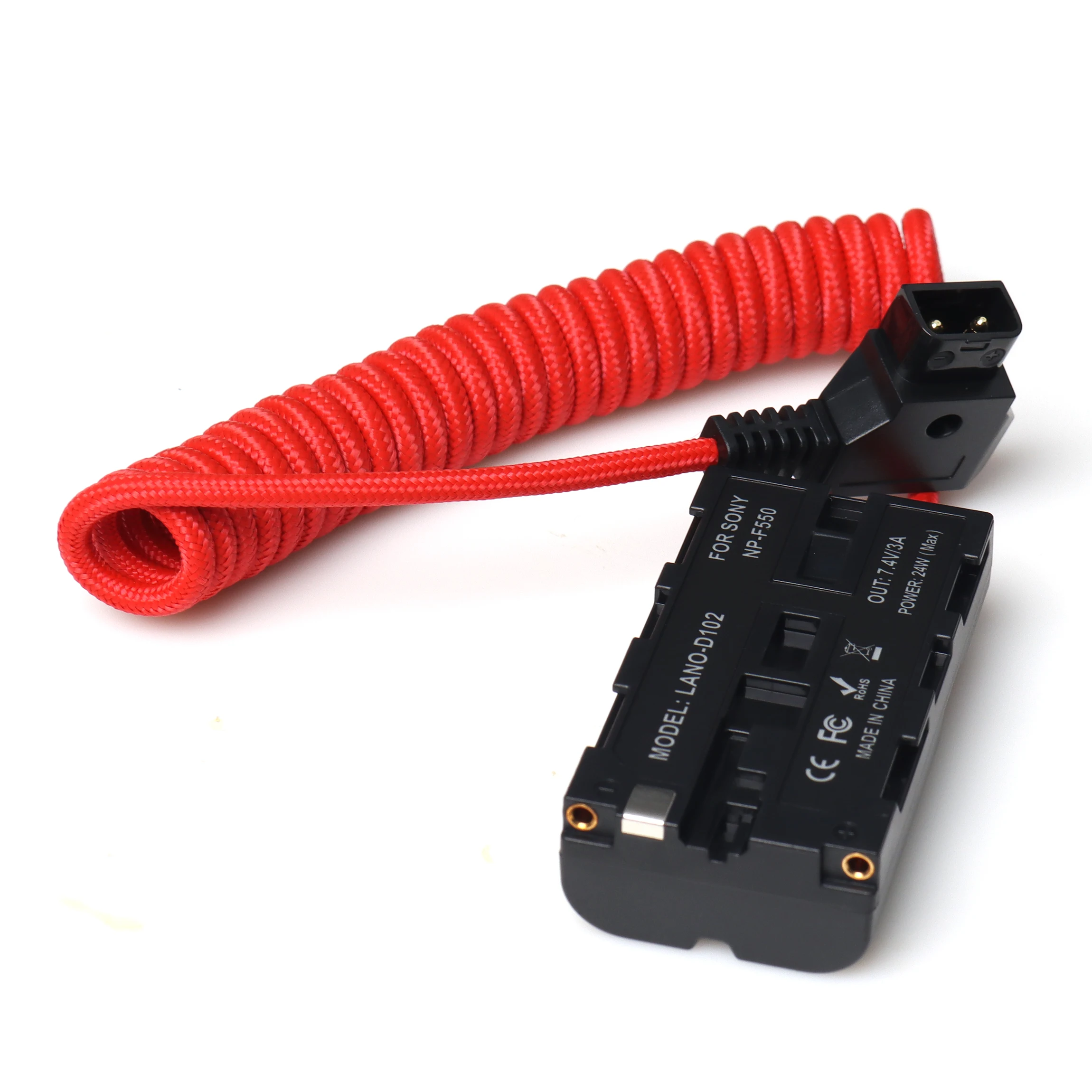 D-tap to F550 Dummy Battery Cable - Fast Charging for Cameras