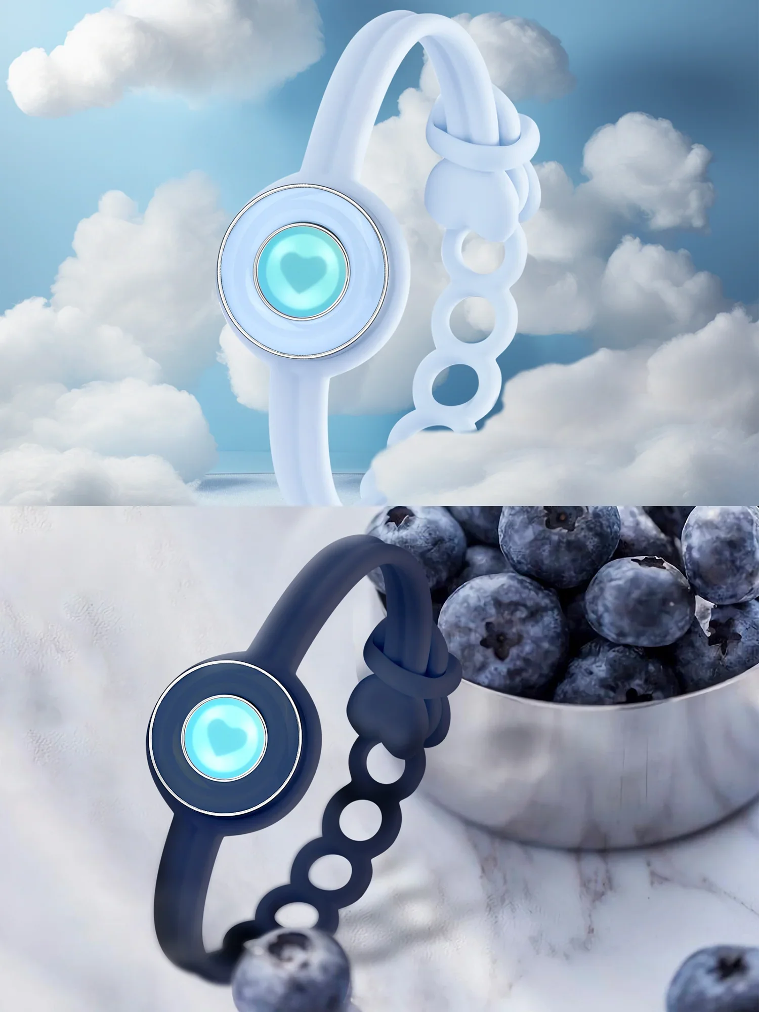 Totwoo Silica Gel Smart Bracelet Love Heart Bracelets I Miss You Couple