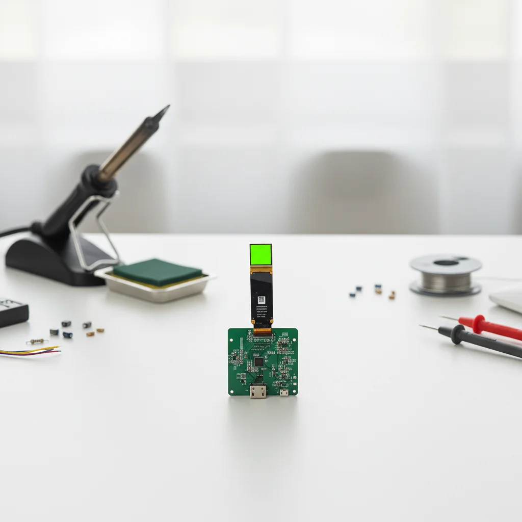 1.03 Inch 2560x2560 Monochromatic Green MIPI Display for Aviation