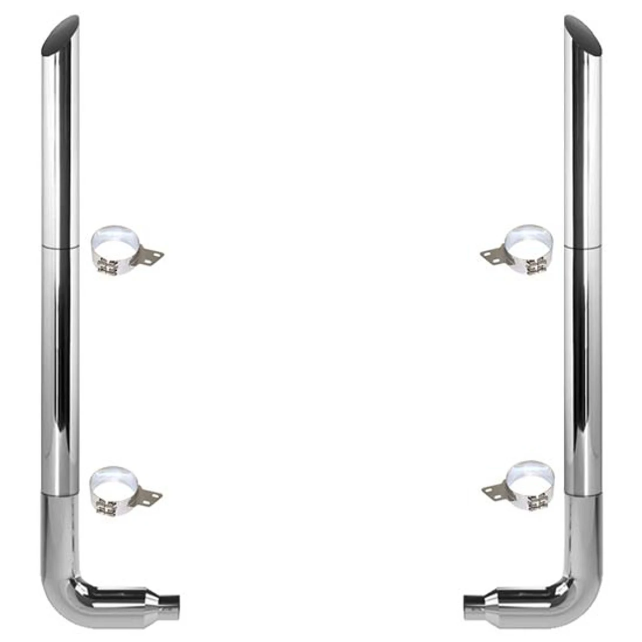 Peterbilt 379 Exhaust Kit - 7inch Seamless Chrome Stacks
