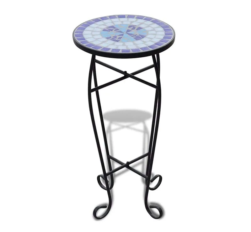 tall mosaic table