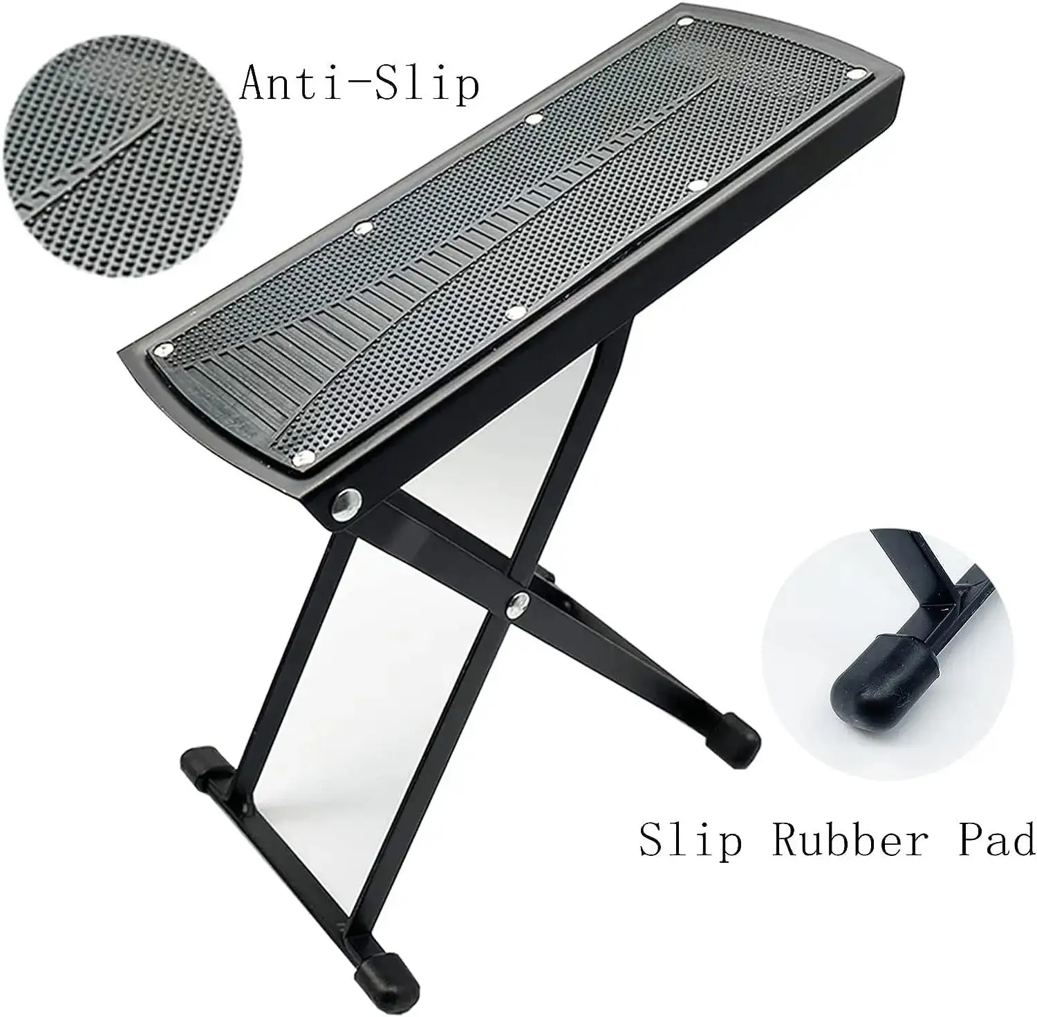 Adjustable Pedicure Foot Rest Stand With Nonslip Rubber Pedal Beauty