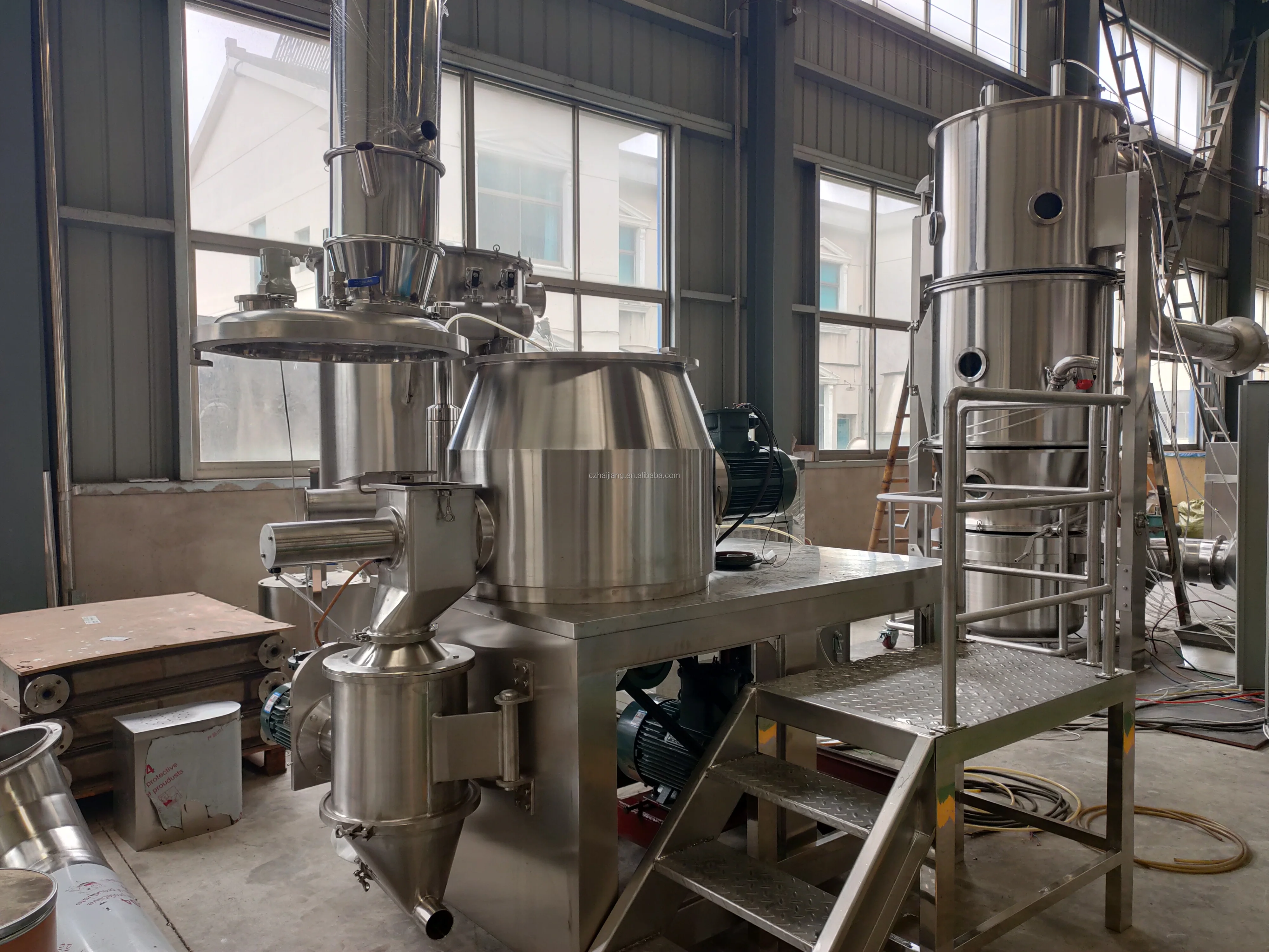 Серия GMP ZHG фармацевтическая жидкость для флюизированного покрытия сушильный и сухой гранулятор