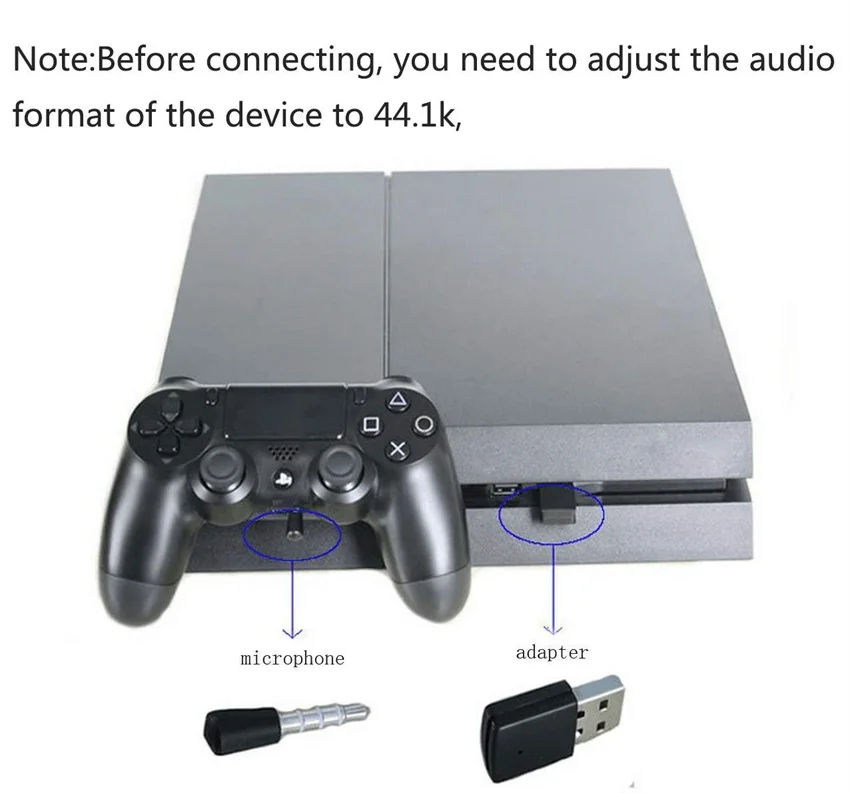 Mini USB Wireless Bluetooth Audio Transmitter Adapter for PS4 PS5 Handsfree Game Console Controller Audio Adapter