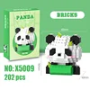 X5009 panda climbing bamboo