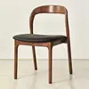 Walnut-colored black leather