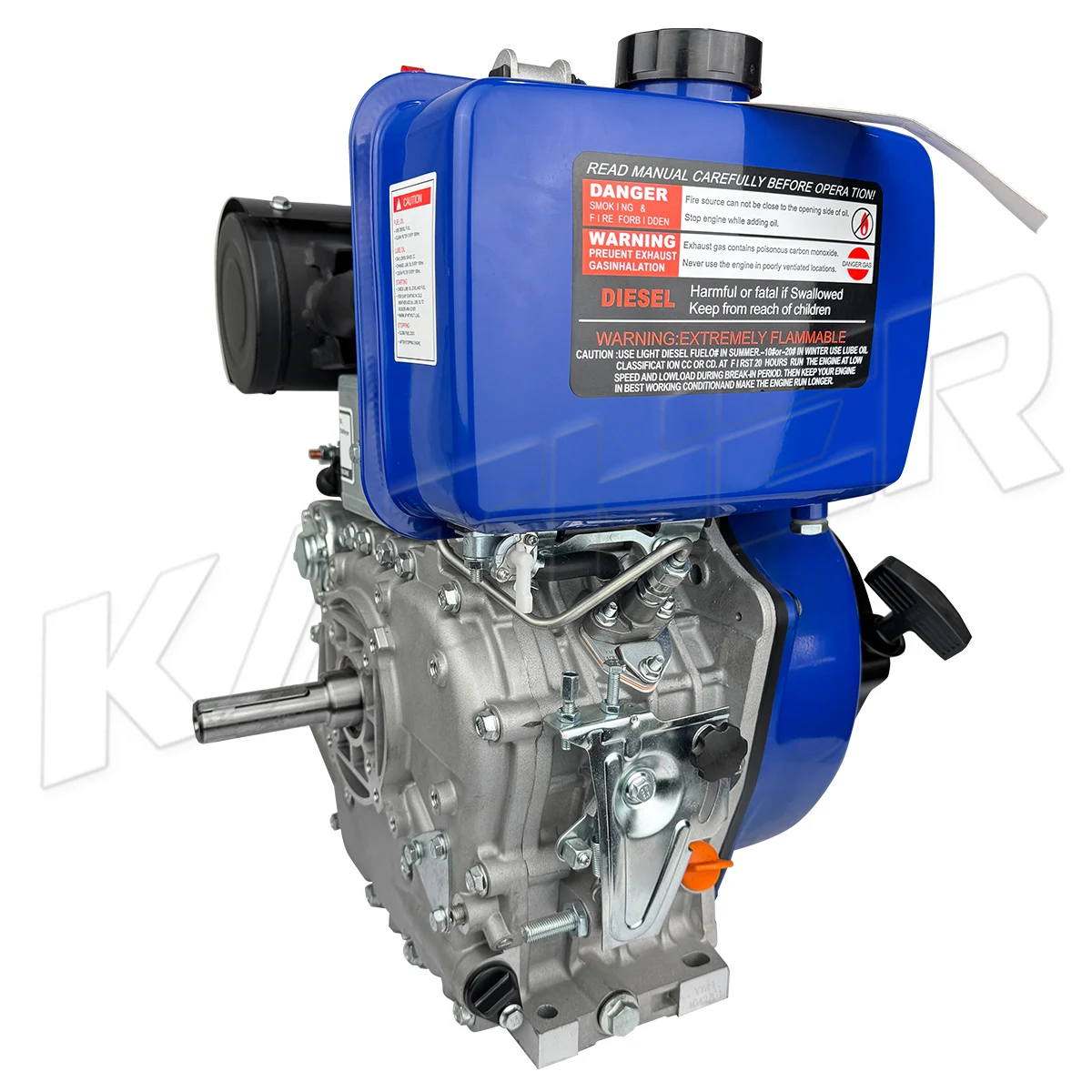 KATHER jedno válcový 4dobý 173F 178f 186f 188f 192f naftový motor 7hp 9hp 13hp elektrický/zpětný start vzduchem chlazený motor