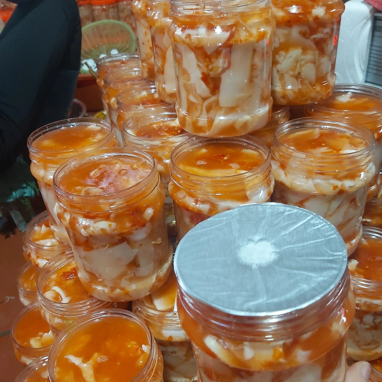 PICKLED BAMBOO SHOOTS CHILLI in Glass JarVEGETABLES PICKLED - Whatsap Linda 0084 989 322 607