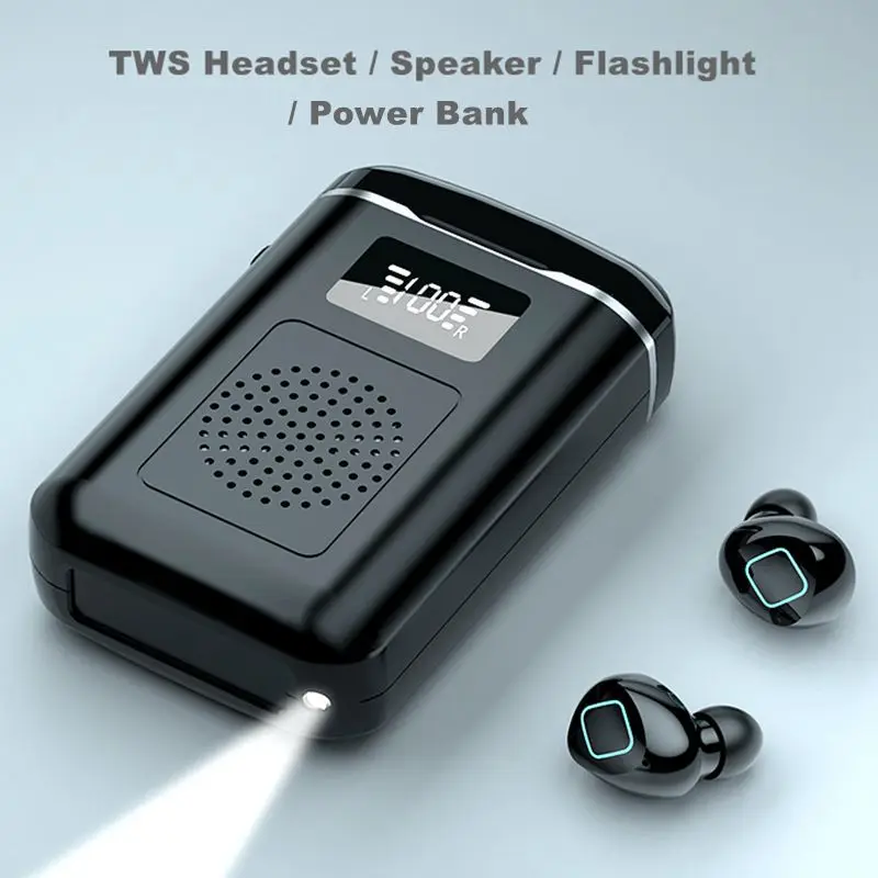 Power Bank Audifonos Con Altavoz Auriculares Inalámbricos BTH-F9-5