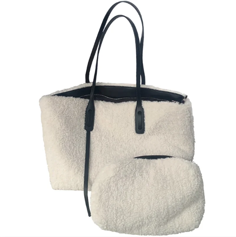 Herald Fleece Small Crossbody Bag for Women, Sherpa Fuzzy Camera Side  Shoulder Purse Handbag with Wide Strap & Tassel - AliExpress
