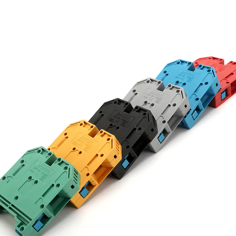 RASMACOR | Lot De 2 Borniers électriques 6mm 12 Pôles | Barrières De Connexion Des Bornes | Borne De Fixation Quick Connector Pour Câble électrique