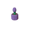 Llavero Tulipán Morado [con soporte]
