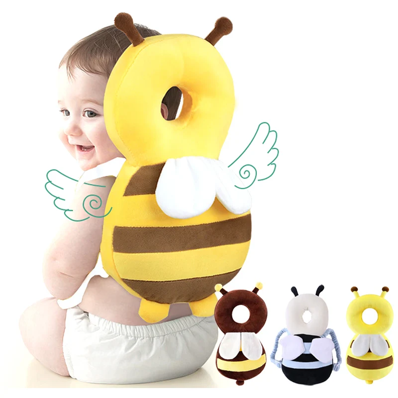 Almohada de protección para la cabeza de bebés,cojín protector de dibujos animados,anticaída,suave,cuidado seguro para bebés de 0 a 4 años 
