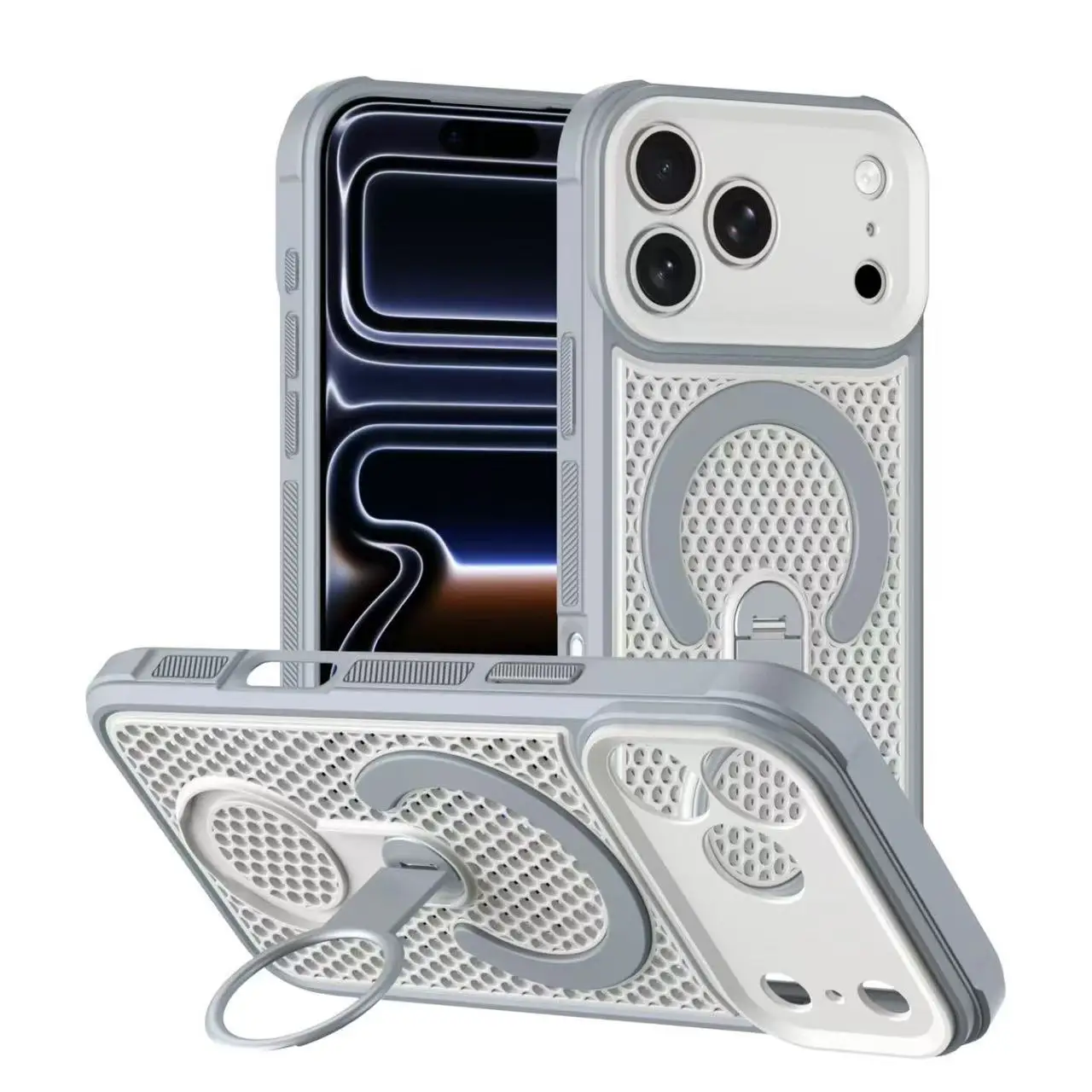 Magnetic Suction Phone Case with Color Border