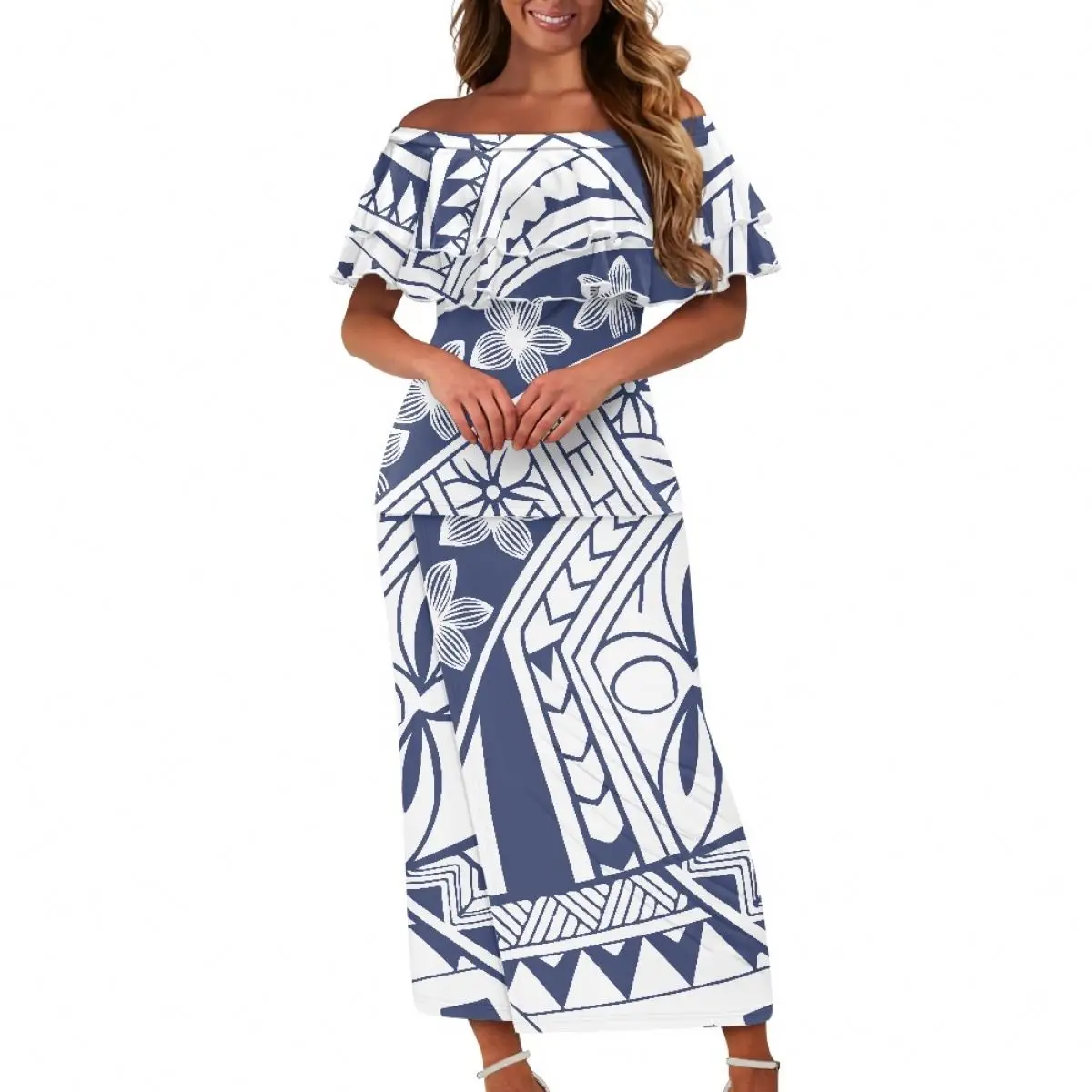 Samoan Puletasi 2 Piece Bodycon Dress for Women - Custom OEM