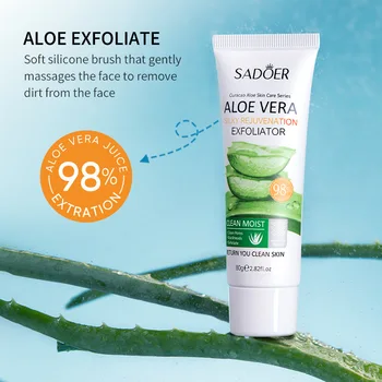 Aloe Vera Silky Skin Exfoliating Gel Exfoliating Gel Scrub  cream wholesale across borders
