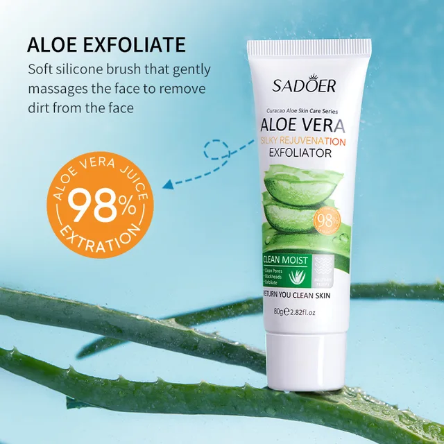Aloe Vera Silky Skin Exfoliating Gel Exfoliating Gel Scrub  cream wholesale across borders