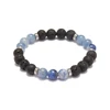 13 8mm lava&blue aventurine
