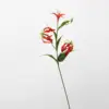 Lirio Gloriosa Rojo Brillante - Tacto Real