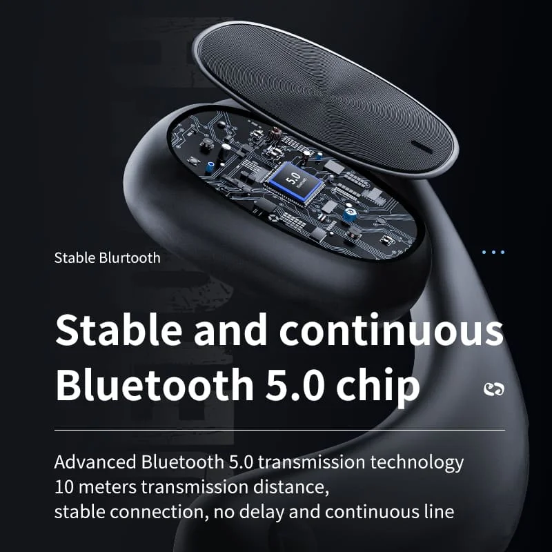 X6 Bone Conduction Bluetooth Headset Open-Ear Design Anti-Sweat Rain Noise Reduction Digital Battery Display Acoustic Technology