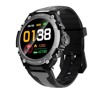 newest smartwatch 2021 black red for Android IOS Waterproof Heart Rate Tracker Blood Pressure Oxygen Sport Smartwatch