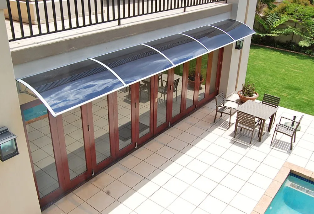 Transparent Polycarbonate Window Awning,front Door Canopy,window Shades Aluminum Bracket