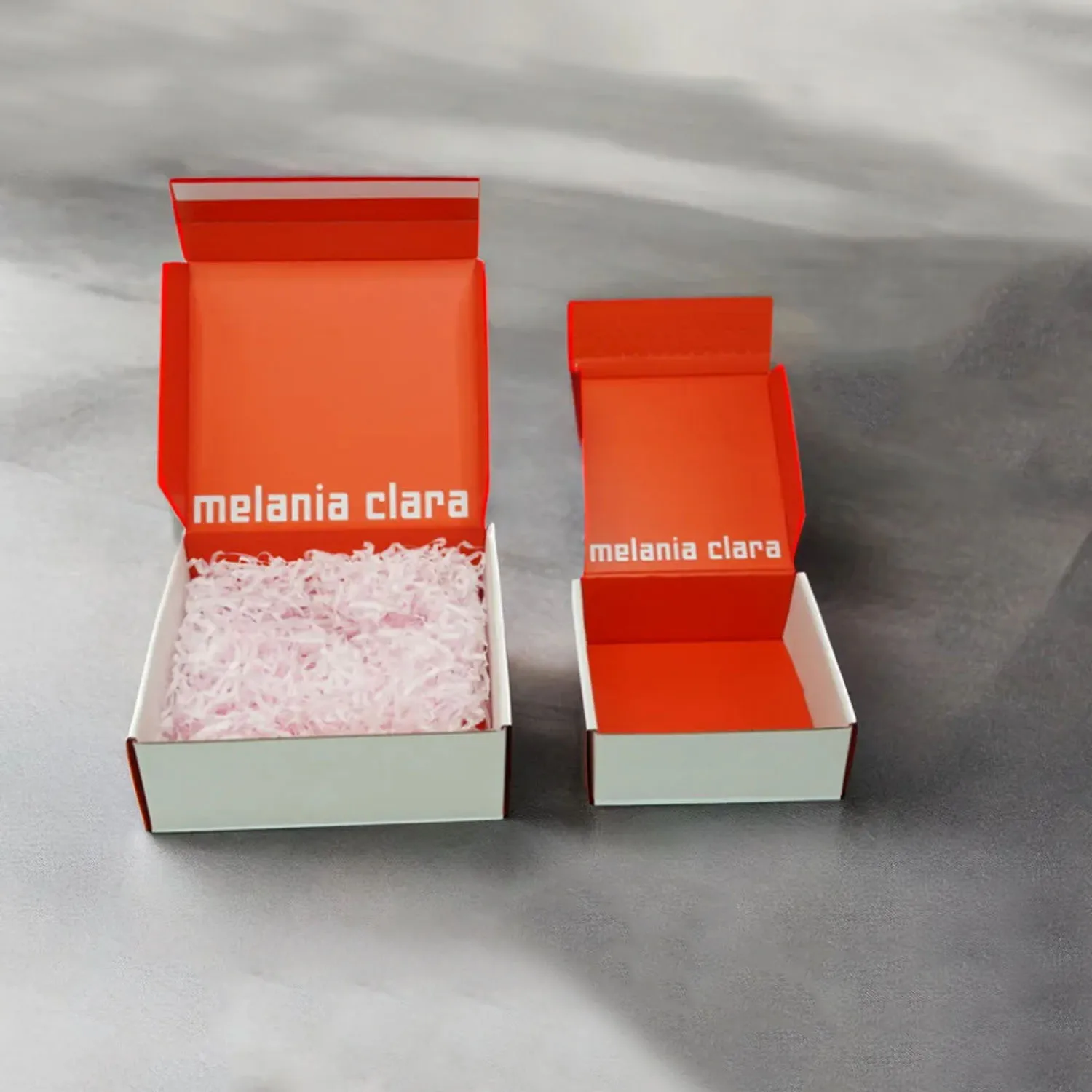 Custom Logo Cardboard Shipping Box With Zipper Strip Commerce Mailing Adhesive Tear Strip Open Postal Self Seal Mailer Box
