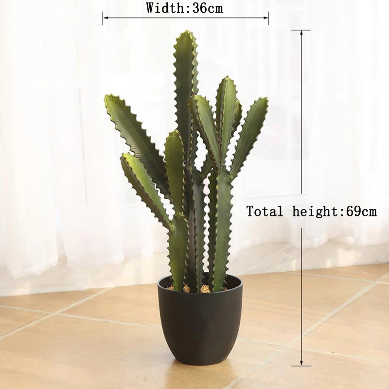 Multi Styles Artificial Succulent Plants Plastic Cactus for Decoration