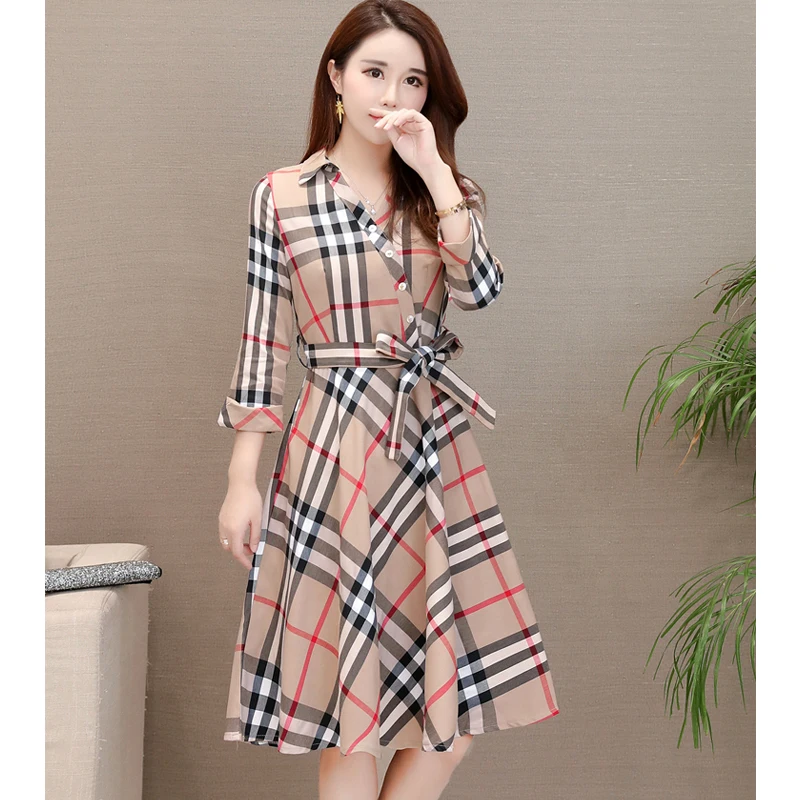 plus size burberry inspired dress