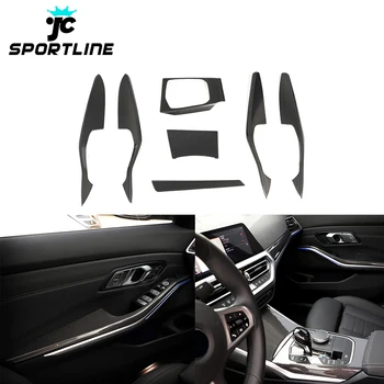 Dry Carbon Fiber G20 Interior Console Cover Door Panels Trim For Bmw ...