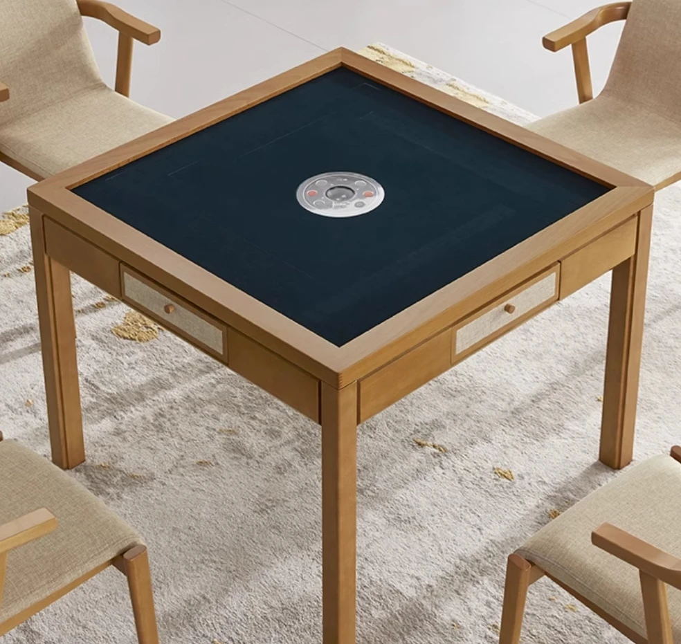 Полностью автоматическая машина для Маджонга из цельного дерева высококачественный обеденный стол двойного назначения