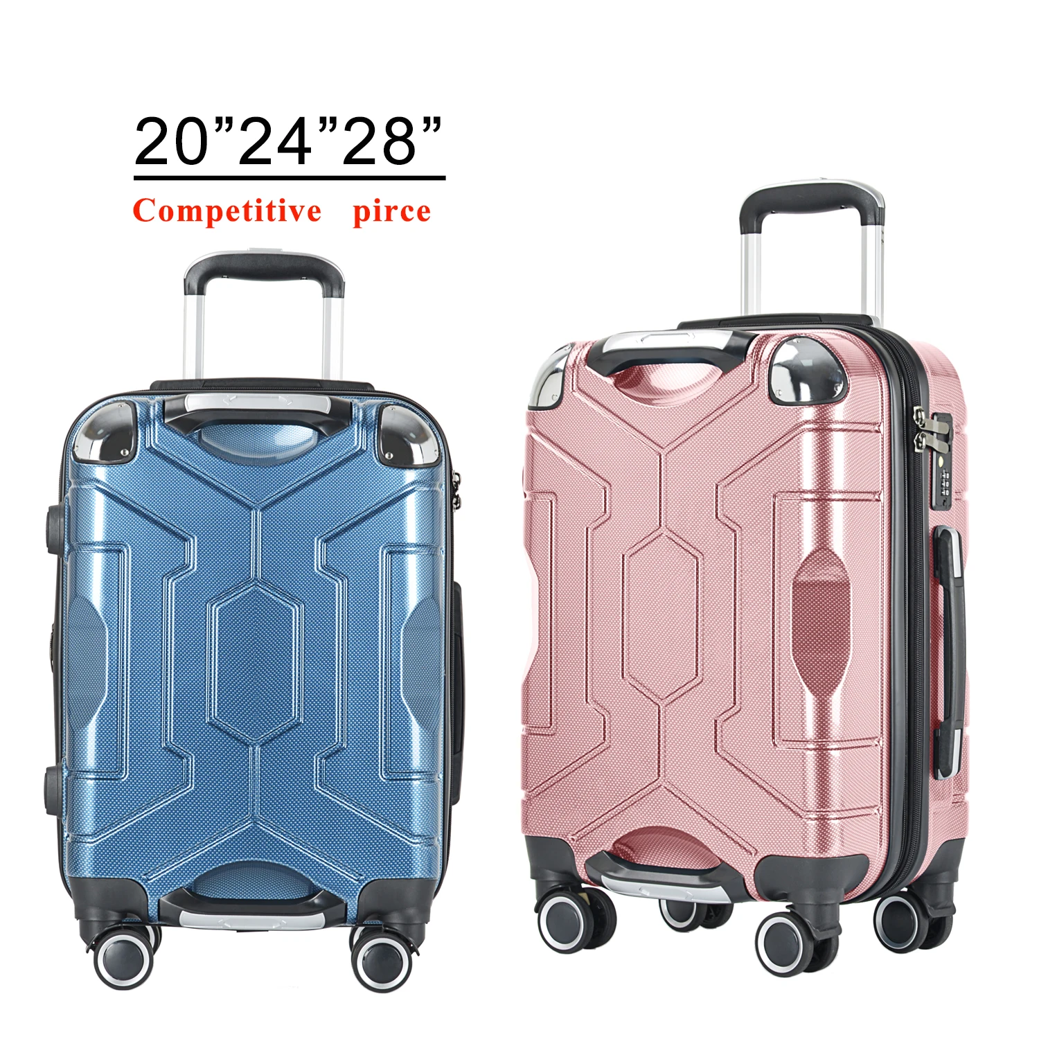 2024 New 4suitcase Travel Bags With 2024 Cup Holder Good Quality Large